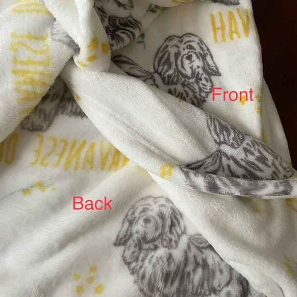 Cozy Companions Havanese Day Throw Blanket